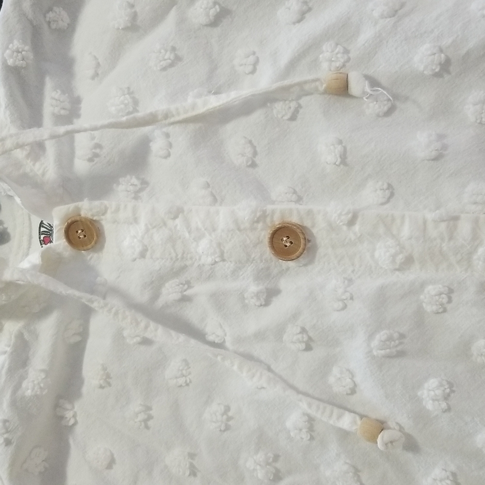 Produce Company - Off-White Textured Button Up Jacket - Picture 4 of 12